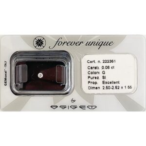 Gyémánt 006ct 222361 Osigem-Responsible Jewellery Council-Forever unique