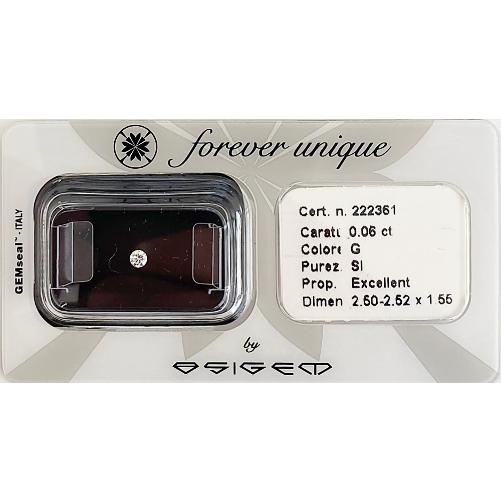 Gyémánt 006ct 222361 Osigem-Responsible Jewellery Council-Forever unique