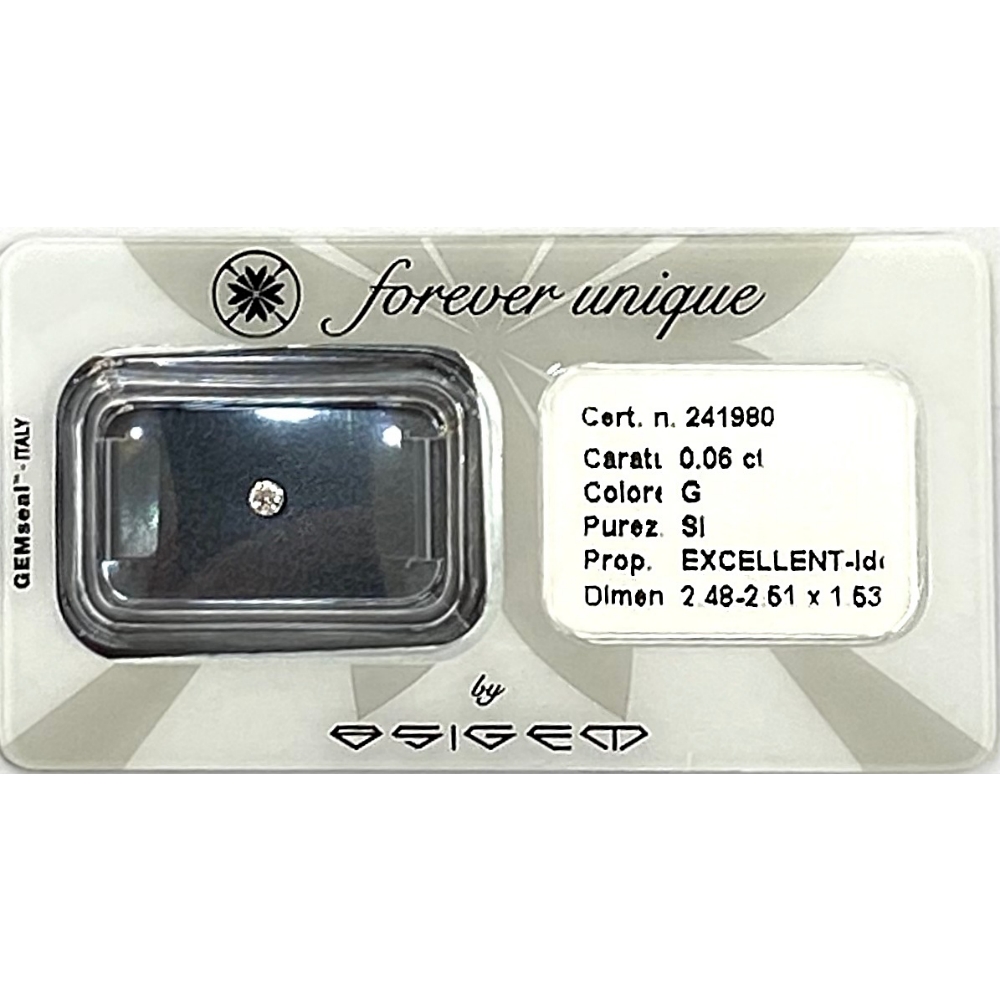 Gyémánt 006ct 241980 Osigem-Responsible Jewellery Council-Forever unique