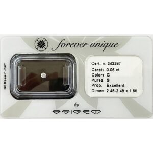 Gyémánt 006ct 242387 Osigem-Responsible Jewellery Council-Forever unique