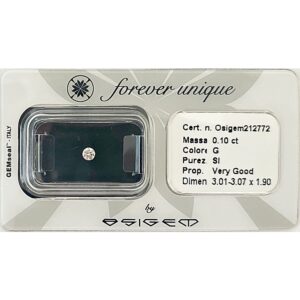 Gyémánt 010ct 212772 Osigem-Responsible Jewellery Council-Forever unique