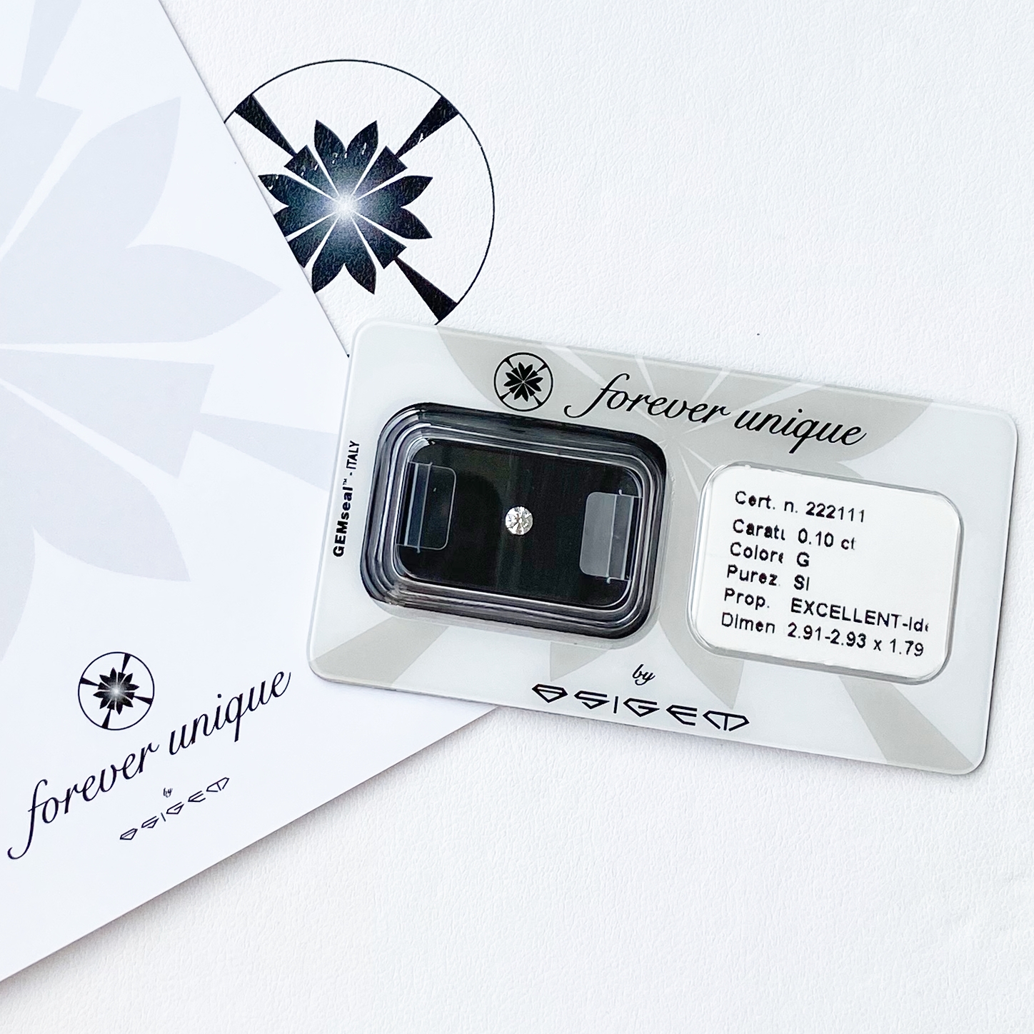 Gyémánt 010ct 222111 Osigem-Responsible Jewellery Council-Forever unique - Image 2