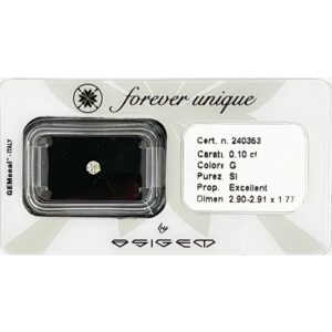 Gyémánt 010ct 240353 Osigem-Responsible Jewellery Council-Forever unique