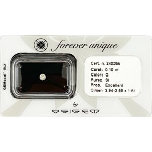 Gyémánt 010ct 240355 Osigem-Responsible Jewellery Council-Forever unique