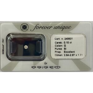 Gyémánt 010ct 240631 Osigem-Responsible Jewellery Council-Forever unique