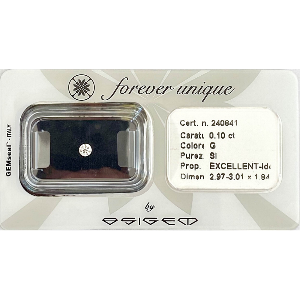 Gyémánt 010ct 240841 Osigem-Responsible Jewellery Council-Forever unique