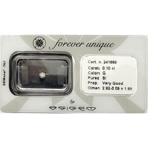 Gyémánt 010ct 241669 Osigem-Responsible Jewellery Council-Forever unique