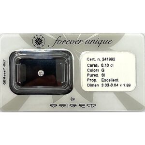 Gyémánt 010ct 241992 Osigem-Responsible Jewellery Council-Forever unique