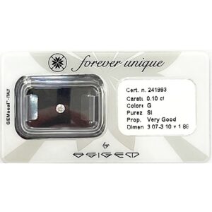 Gyémánt 010ct 241993 Osigem-Responsible Jewellery Council-Forever unique