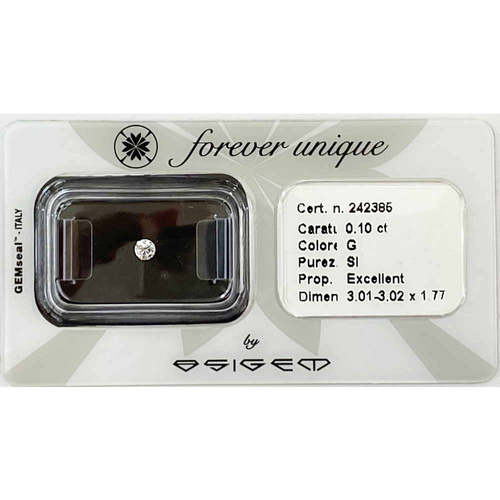 Gyémánt 010ct 242386 Osigem-Responsible Jewellery Council-Forever unique