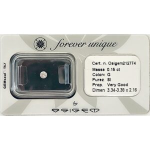 Gyémánt 015ct 212774 Osigem-Responsible Jewellery Council-Forever unique