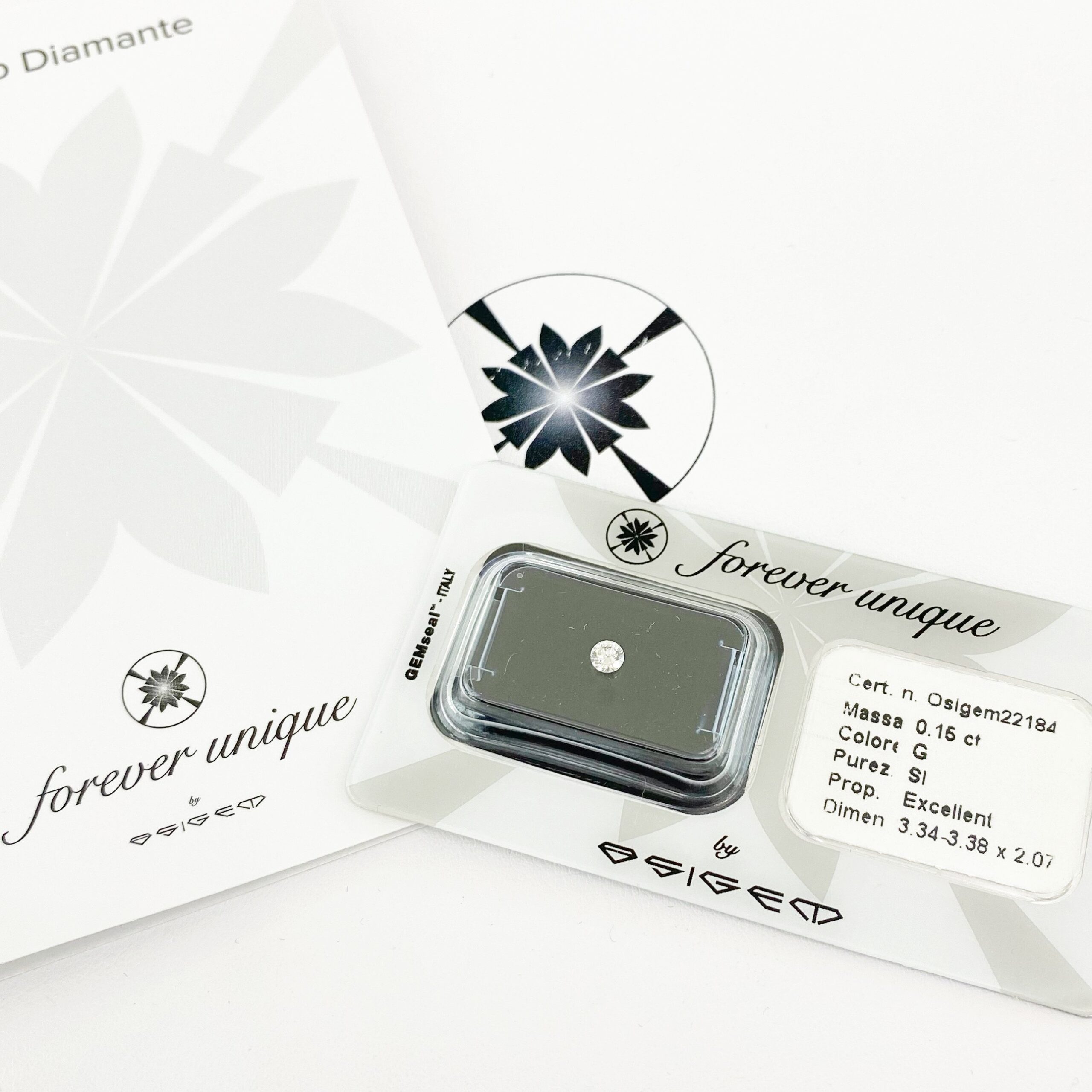 Gyémánt 015ct 22184 Osigem-Responsible Jewellery Council-Forever unique - Image 2