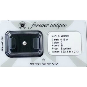 Gyémánt 015ct 222109 Osigem-Responsible Jewellery Council-Forever unique