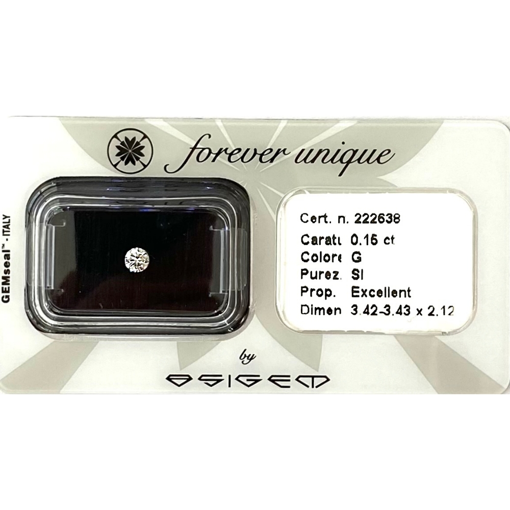 Gyémánt 015ct 222638 Osigem-Responsible Jewellery Council-Forever unique