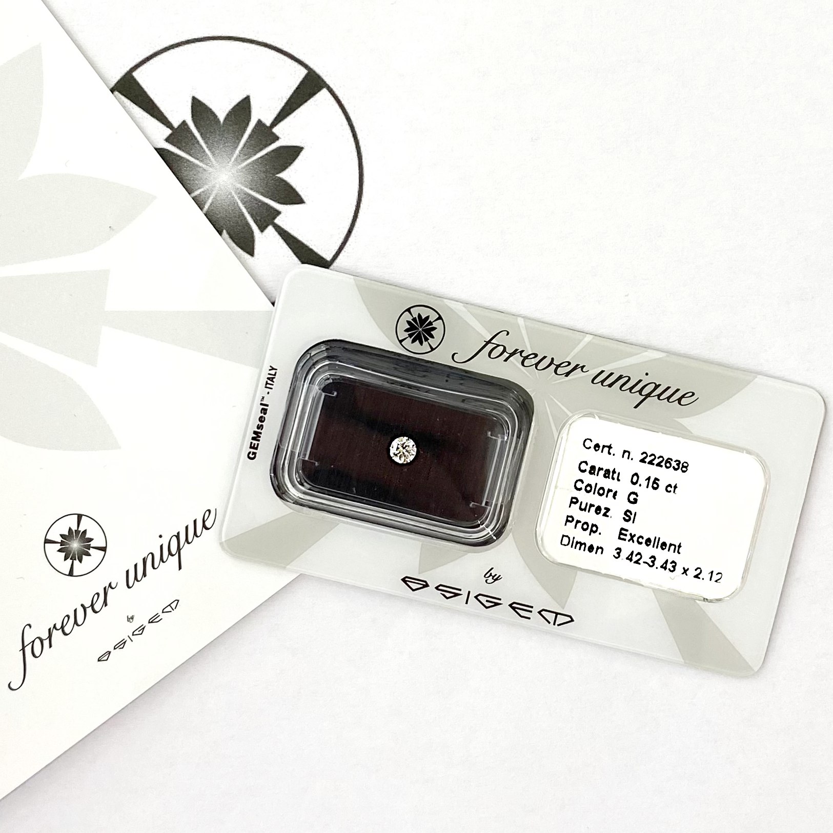 Gyémánt 015ct 222638 Osigem-Responsible Jewellery Council-Forever unique - Image 2