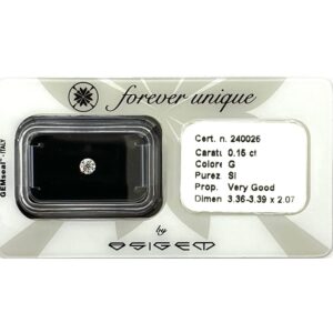 Gyémánt 015ct 240026 Osigem-Responsible Jewellery Council-Forever unique