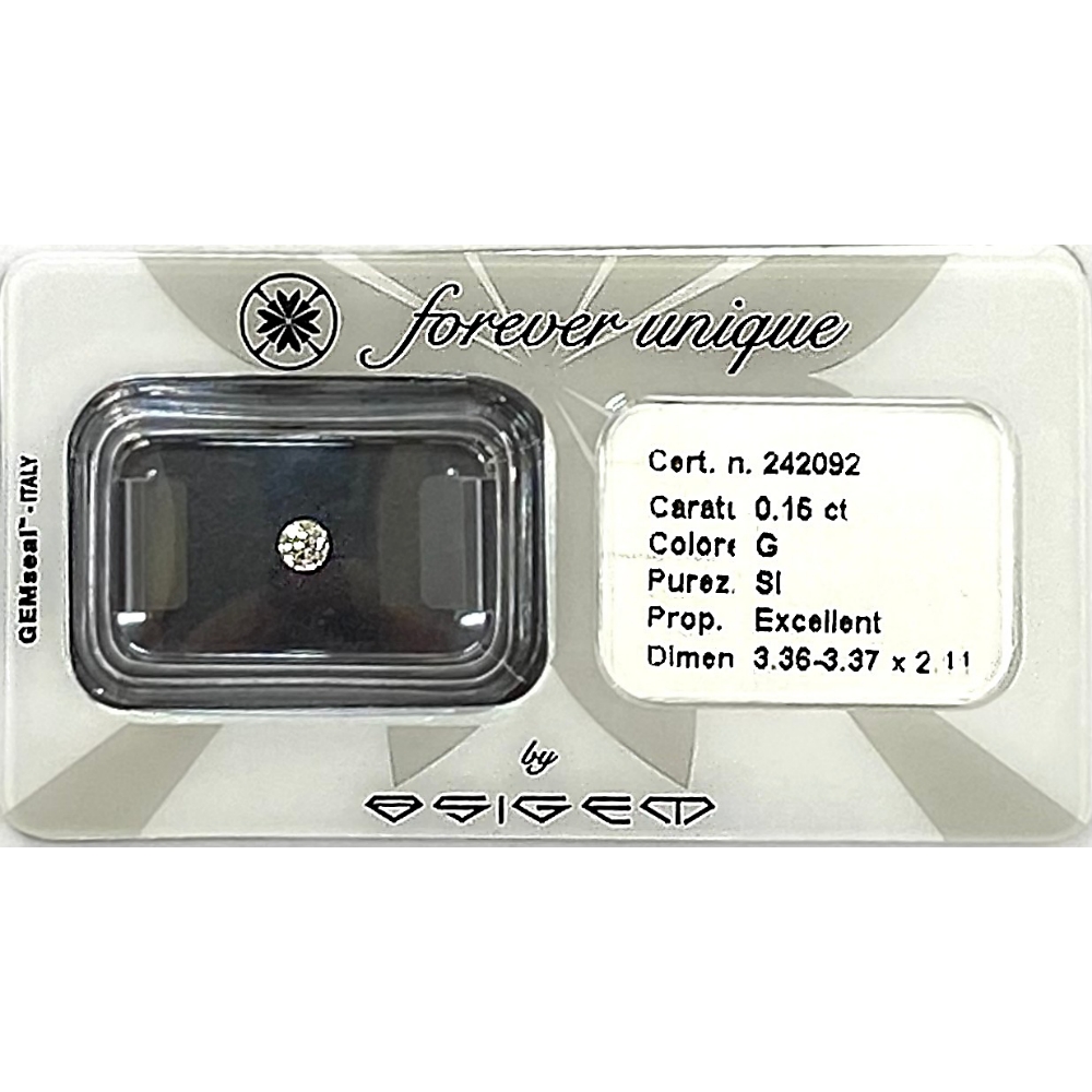 Gyémánt 015ct 242092 Osigem-Responsible Jewellery Council-Forever unique