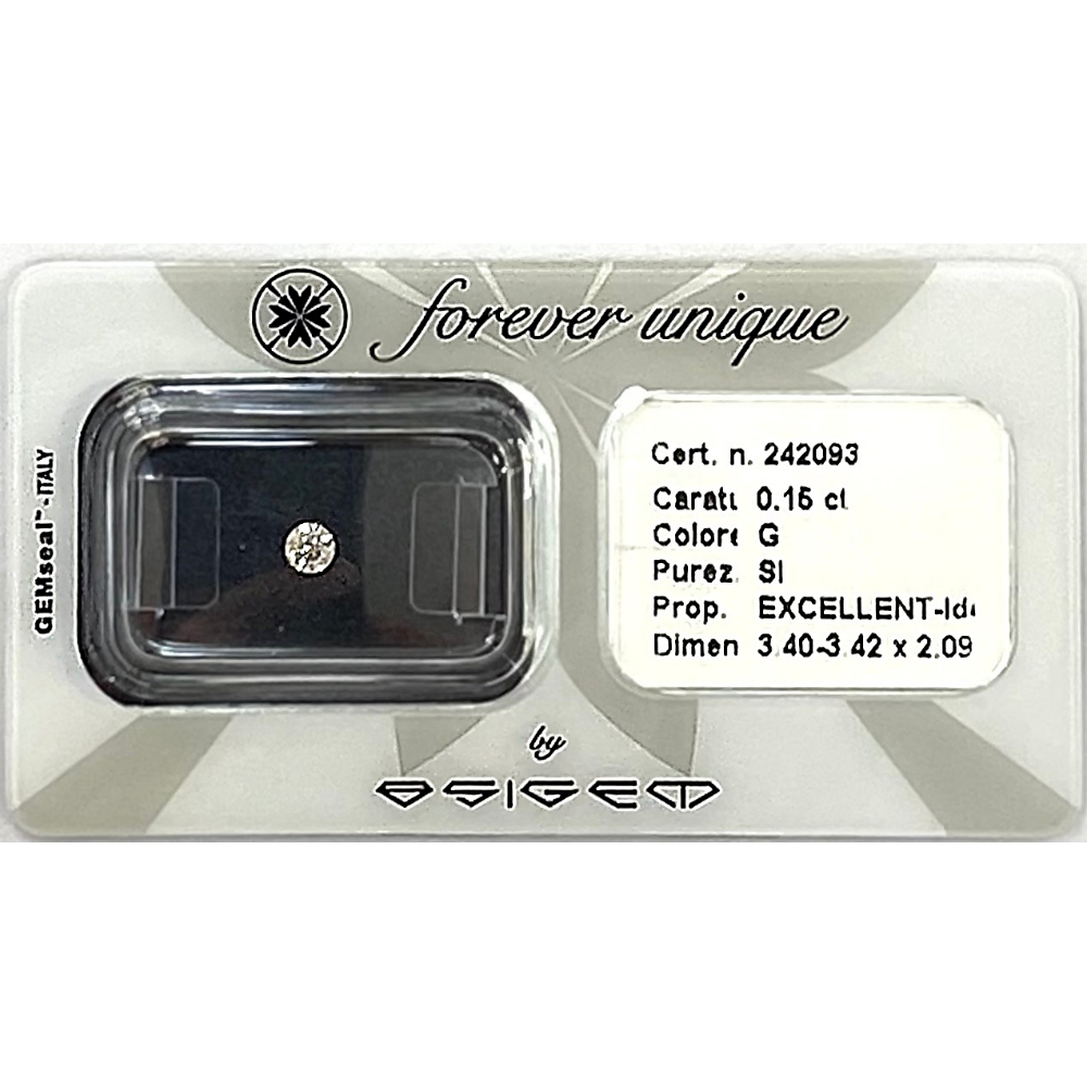 Gyémánt 015ct 242093 Osigem-Responsible Jewellery Council-Forever unique