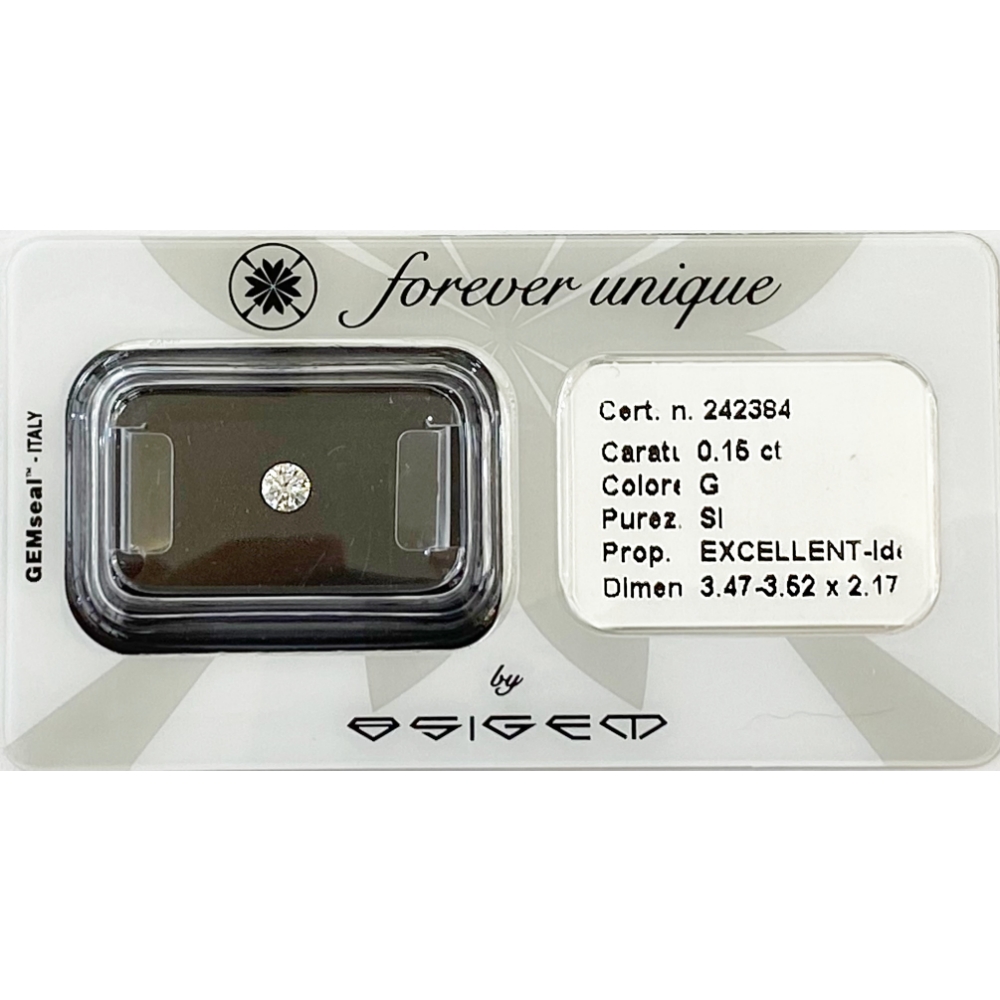 Gyémánt 015ct 242384 Osigem-Responsible Jewellery Council-Forever unique