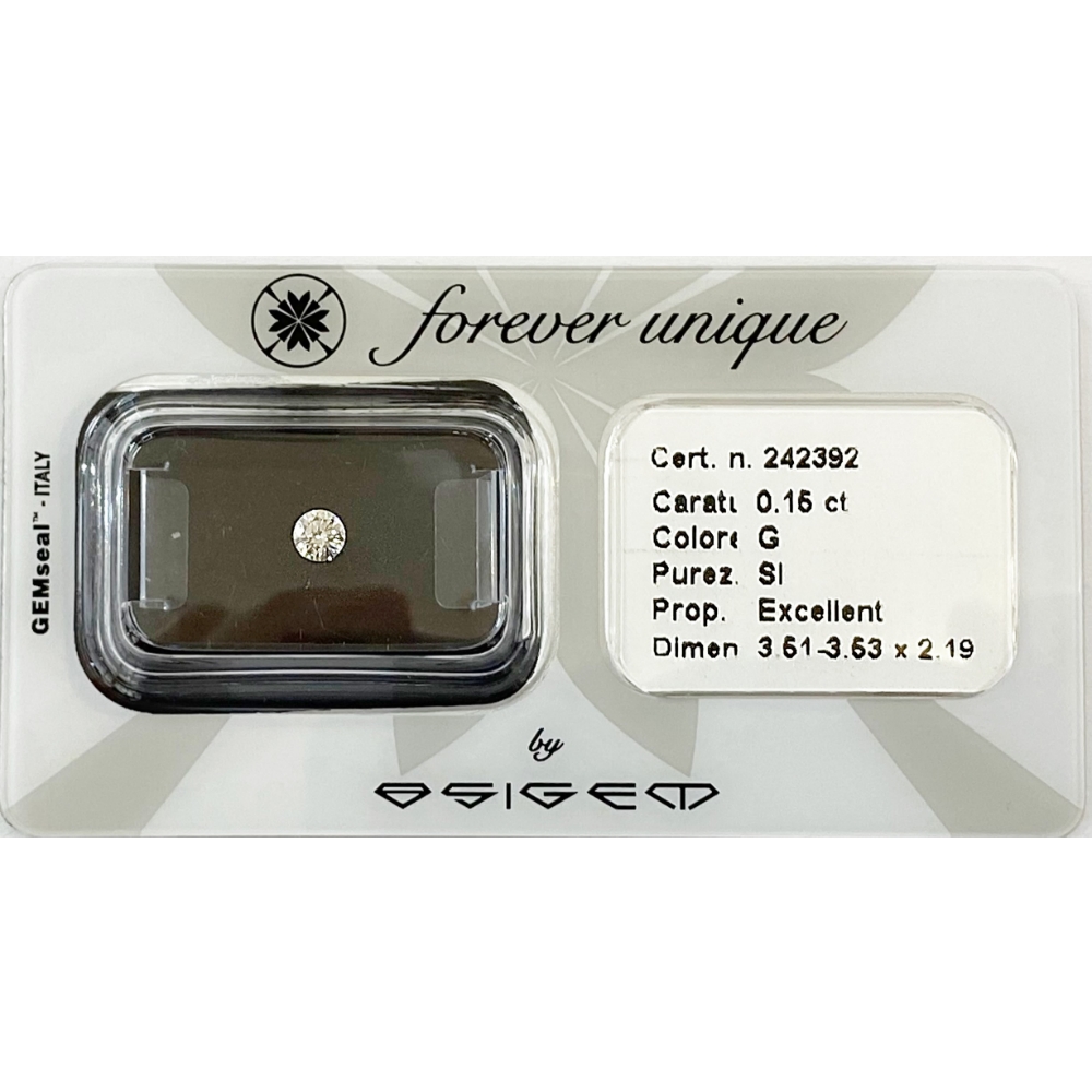 Gyémánt 015ct 242392 Osigem-Responsible Jewellery Council-Forever unique