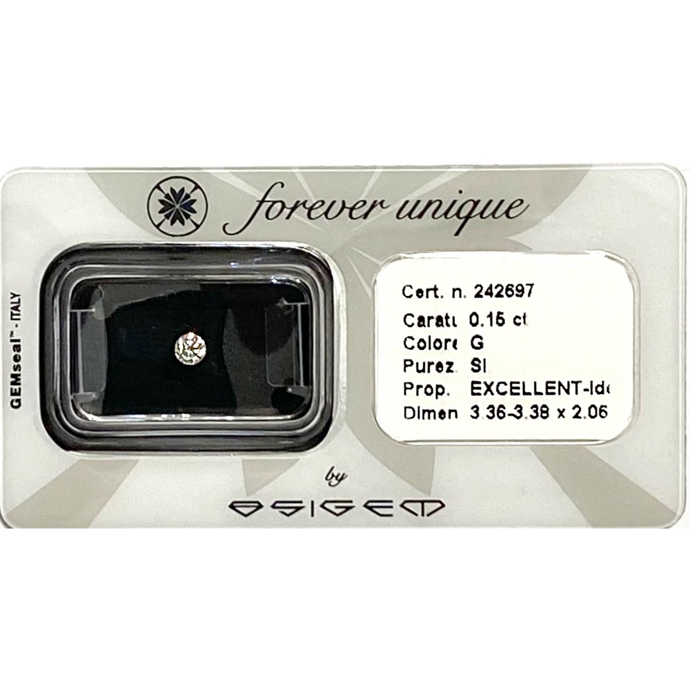 Gyémánt 015ct 242697 Osigem-Responsible Jewellery Council-Forever unique