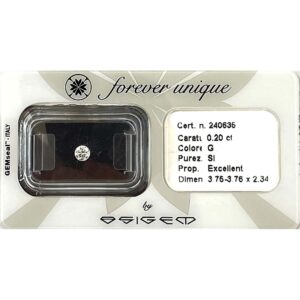Gyémánt 020ct 240635 Osigem-Responsible Jewellery Council-Forever unique