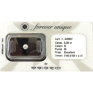 Gyémánt 020ct 240637 Osigem-Responsible Jewellery Council-Forever unique