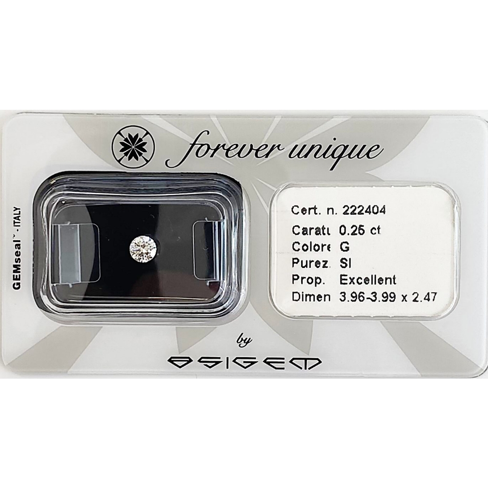 Gyémánt 025ct 222404 Osigem-Responsible Jewellery Council-Forever unique