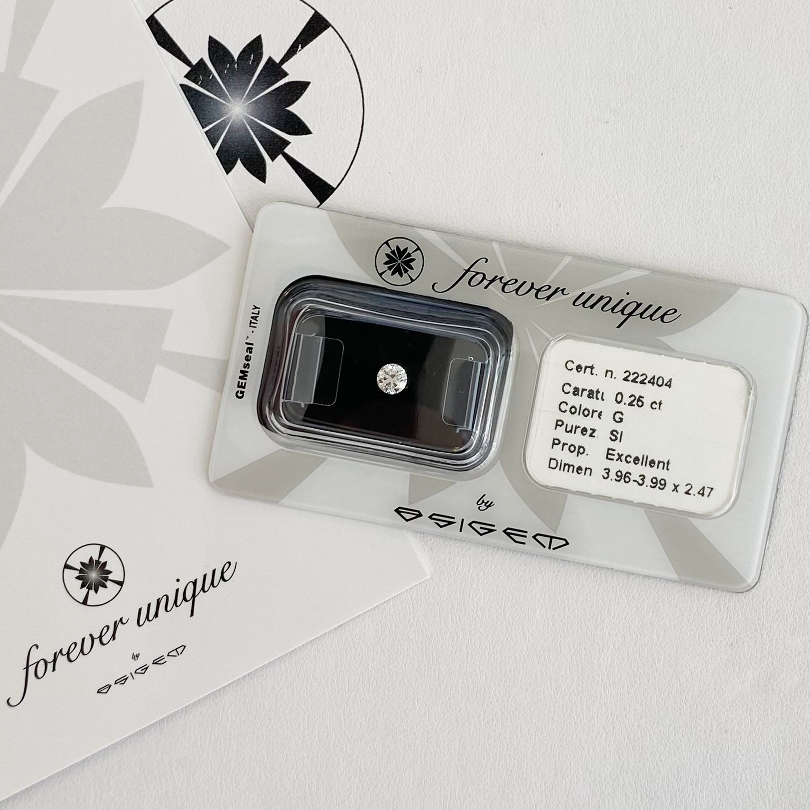 Gyémánt 025ct 222404 Osigem-Responsible Jewellery Council-Forever unique - Image 2