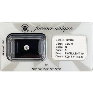 Gyémánt 025ct 222405 Osigem-Responsible Jewellery Council-Forever unique