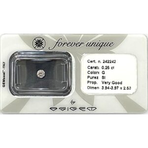 Gyémánt 025ct 242242 Osigem-Responsible Jewellery Council-Forever unique