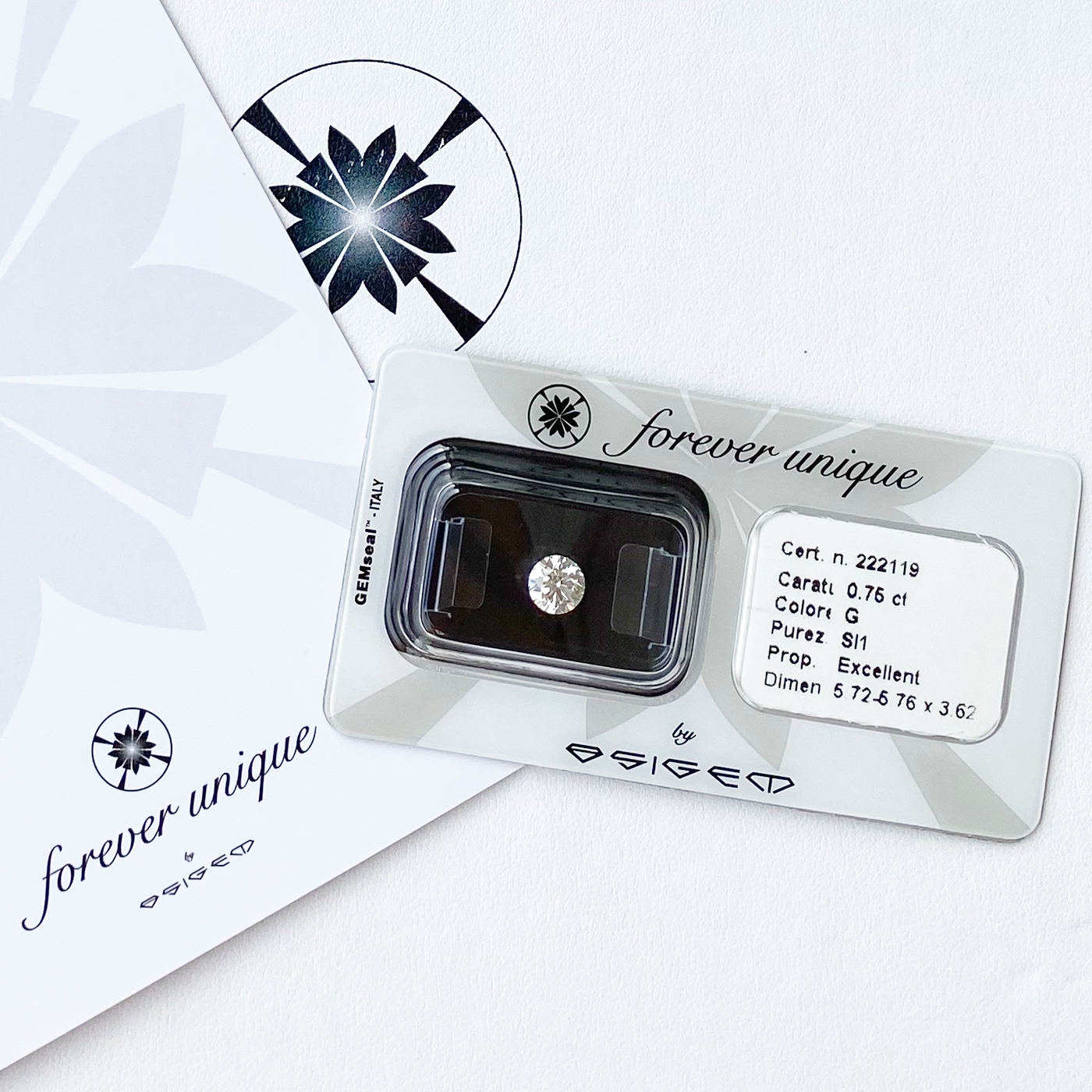 Gyémánt 075ct 222119 Osigem-Responsible Jewellery Council-Forever unique - Image 2