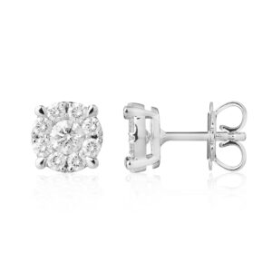 Gyémánt fülbevaló fehér Osigem Responsible Jewellery Council