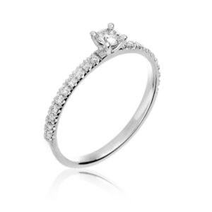 Gyémánt gyűrű fehér Osigem-Responsible Jewellery Council-Forever unique