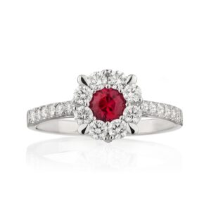 Gyémánt gyűrű rubin Osigem-Responsible Jewellery Council-Forever unique