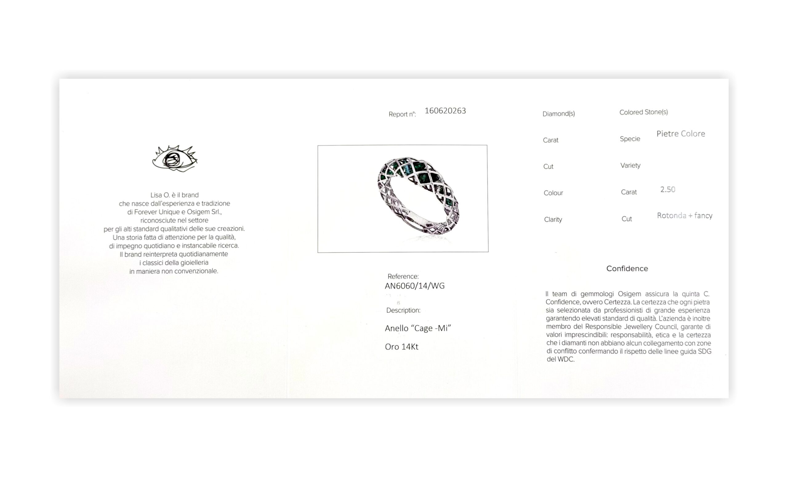 Gyűrű Lisa O. Cage Mi 160620263 Osigem-Responsible Jewellery Council - Image 5